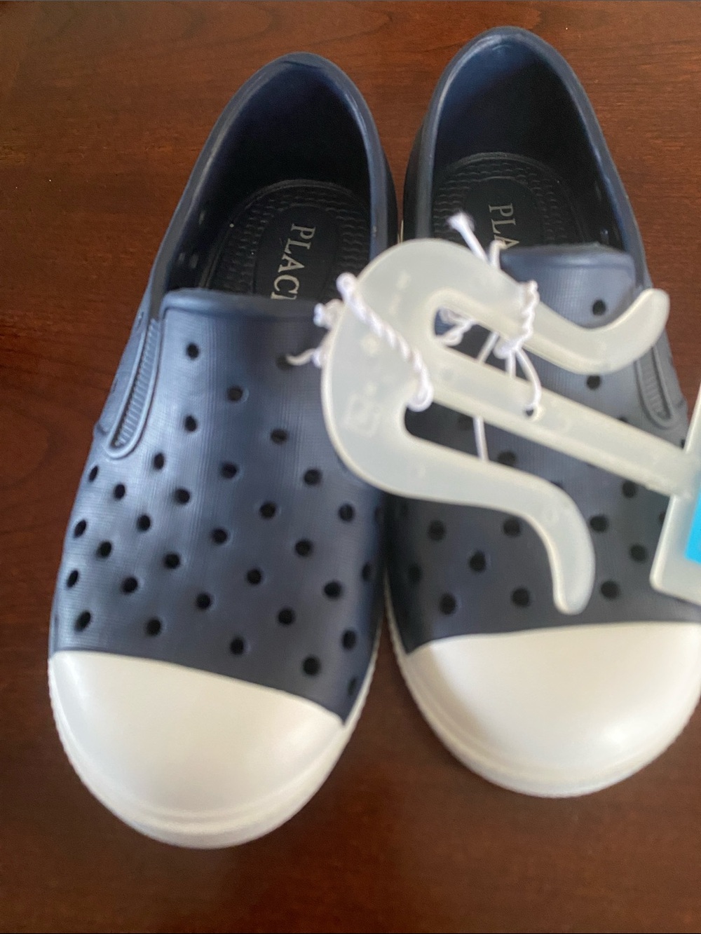 The Children's Place Navy and White Slip-On Kids Water Shoes